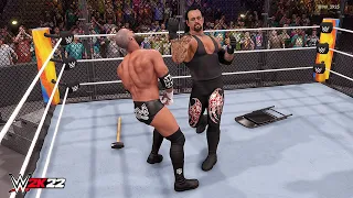 WWE 2K22 The Undertaker vs Triple H! (Hell in a Cell Match)