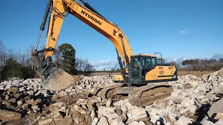 New Machine Damaged Prepping The Concrete To Be Crushed