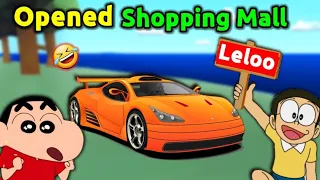 Shinchan And Nobita Opened Shopping Mall 😱 || 😂 Funny Game Roblox Retail Tycoon 2