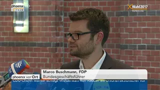 Bundestagswahl 2017: Pressestatement von Marco Buschmann am 25.09.2017