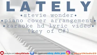 LATELY karaoke | stevie wonder | karaoke acoustic cover | hd lyric video | minus one