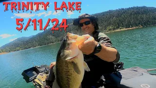 TRINITY LAKE BASS FISHING!!! MID MAY 5/11/24