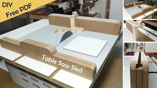 Tezgah Testere Kısa Kesim Kızağı // Table Saw Sled / DIY Crosscut - Shortcut Sled