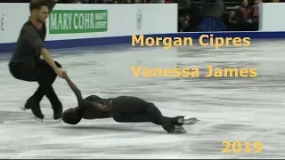 Vanessa James & Morgan Cipres (FRA) | short program | 2019