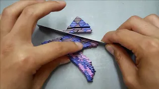 Create a gradient cane with polymer clay _ 그라데이션 패턴 만들기 폴리머 클레이