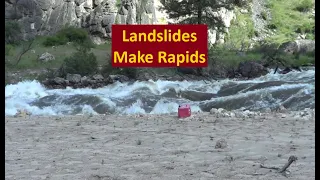 Landslides affect the Salmon River