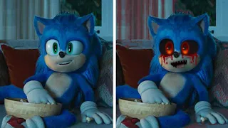 SONIC Movie 2 OLD Design VS NEW Design (SONIC EXE VS SONIC 3)