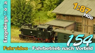 Folge 154 - Modellbahn Fahrvideo - Fahrbetrieb nach Vorbild in Bartsdorf - 1/87  - (Deutsch) H0e