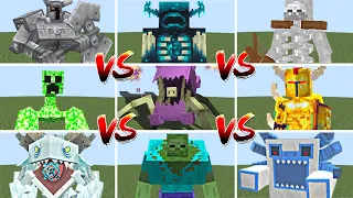 ALL NEW BOSS MOBS TOURNAMENT | Minecraft Mob Battle