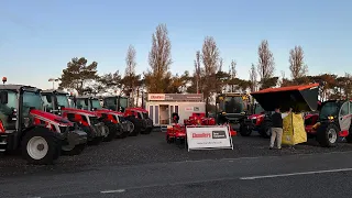 Massey Ferguson tractors at Midlands Machinery Show 2022