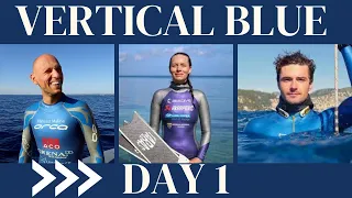 Freediving Competition at Vertical Blue Day 1 (Mateusz Malina, Alenka Artnik, Arnaud Jerald)