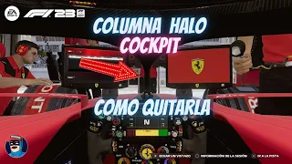 como quitar la columna de halo (cockpit) en F1 2023 tutorial