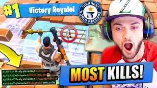 Ali-A's MOST KILLS on Fortnite: Battle Royale! (NEW)