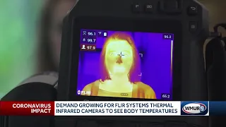 Thermal cameras used to screen for COVID-19