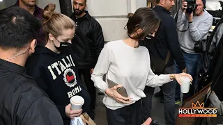 Angelina Jolie and family at Dover Street Market in London