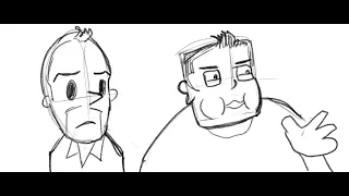 Storyboard for a Shaun of the Dead scene