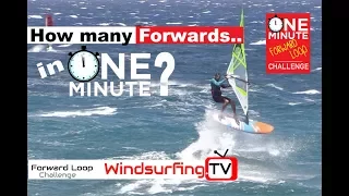 One Minute Forward Loop Challenge - Marc Pare - Windsurfing.TV