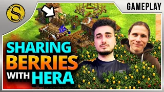 Sharing Berries with Hera! | 1v1 Arabia Koreans vs Italians