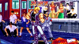 Aggressors of Dark Kombat (Arcade/Neo Geo MVS) Playthrough as Leonhart