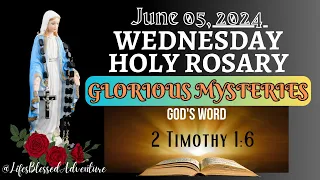 WEDNESDAY HOLY ROSARY/GLORIOUS MYSTERIES/JUNE 05,2024 #rosary #mary #LifesBlessedAdventure #canva