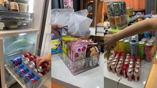 ASMR ORGANIZING THE REFRIGERATOR l VERY SATISFACTORY