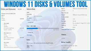 The New Windows 11 Disks & Volumes Hard Drive Management Tool