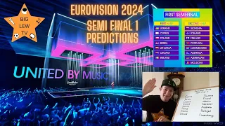 Semi Final 1 Predictions. Eurovision 2024.