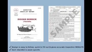 Digger Derrick Tracked Inspection Checklist #2-041 The Checker