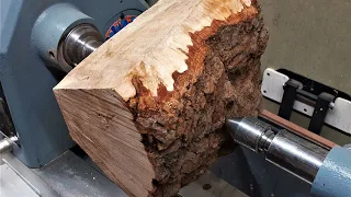 Woodturning ASMR - An Amazing Ash Burl (no mid roll ads)