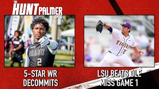 5-Star WR Decommits From LSU | LSU Baseball Game 1 Win | Hunt Palmer Show