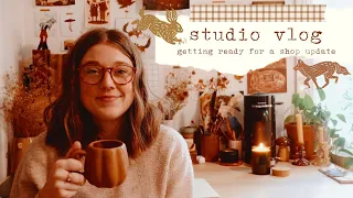 Studio Vlog #42 - getting ready for my big autumn & winter shop update 🍁 🍂