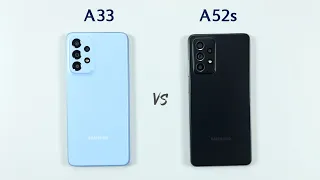 Samsung A33 vs Samsung A52s Speed Test & Camera Comparison