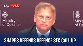 Shapps defends appointment as defence sec despite not knowing how many army ranks there are