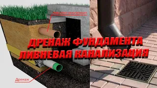 Прифундаментный Дренаж и Ливневая Канализация - Что Это Такое? Для Чего Нужны В Частном Доме?