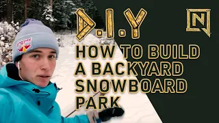 HOW TO BUILD A SIMPLE BACKYARD SNOWBOARD PARK | DIY Parks with Marcus Kleveland