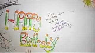 beautiful writing / how to surprise others by giving such amazing things /beautiful happy birthday