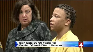 Teen gets 30-60 years for murder of World War II Veteran