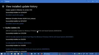 Cumulative update for Windows 10 Fall Creators update January 31st 2018