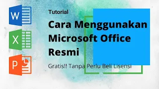 Cara menggunakan Microsoft Office gratis, tanpa bayar dan original 😍