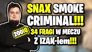 SNAX SMOKE CRIMINAL!!! SNAX 34 FRAGI W MECZU Z IZAKIEM!!! S1MPLE VS ZYWOO - CSGO BEST MOMENTS