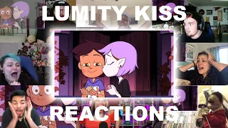 YOUTUBERS REACT: LUMITY KISS - The Owl House Season 2 Episode 5 Reaction Mashup