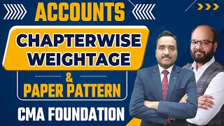 CMA Foundation Accounts Chapter-Wise Weightage and Paper Pattern | How to Pass CMA Fond. Accounts