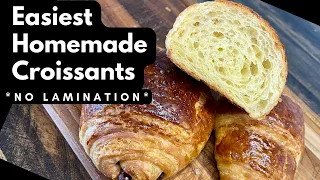 How To Make Butter Croissants WITHOUT LAMINATION - 10 minute prep