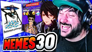 REACCIONANDO a los MEJORES MEMES de GENSHIN IMPACT #30 (+EXTRA)