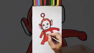 #shorts 🤩 Рисуем ТЕЛЕПУЗИКА /  How to draw Teletubbies Po