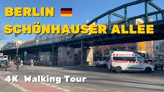 [4K] Berlin 🇩🇪 Schönhauser Allee, Prenzlauer Berg - Walking Tour