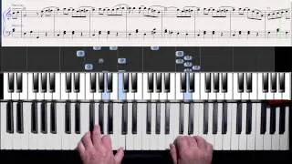 How to play The Entertainer ~ Piano Tutorial (simplified arrangement) with sheet.