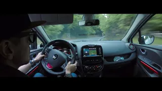 Downhill fast road with Clio RS 200 EDC