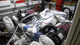 Hatteras Detroit Diesel start up, 8v92 TI