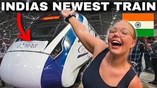 I Caught India’s SEMI-BULLET TRAIN from Mumbai to Ahmedabad (Vande Bharat Express) 🇮🇳